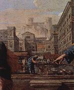 Nicolas Poussin Der Tod der Saffira painting
